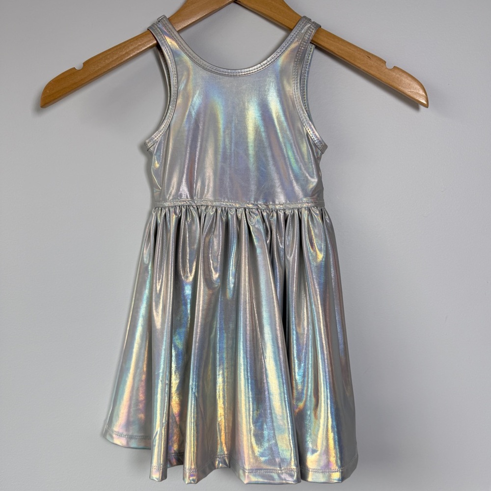 Pink Chicken METALLIC LAMÈ DRESS | Sz 2Y